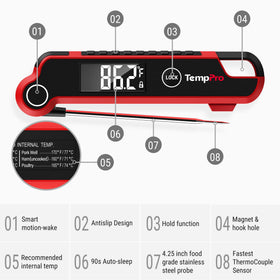 TempPro TP620 temperature lock and calibration for consistent readings