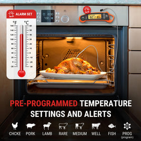TempPro TP710 backlit display makes readings easy in any light.