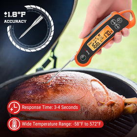 TempPro TP710 wired probe provides continuous temperature tracking.