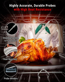 TempPro TP826 ambient temp mode helps gauge grill conditions.