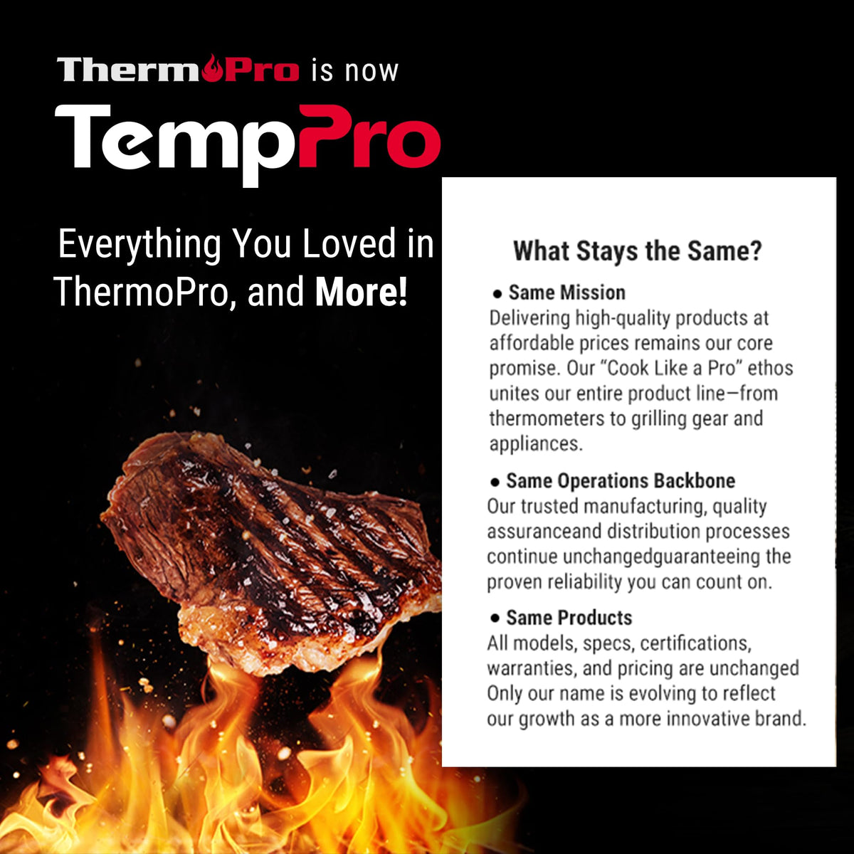 TempPro TP829 precision readout keeps you informed during busy cooks.