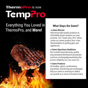 TempPro TP829 precision readout keeps you informed during busy cooks.