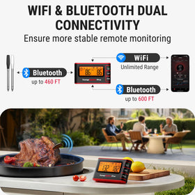 TempSpike Pro app interface provides convenient cooking insights on screen.
