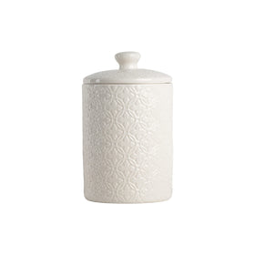 10 Strawberry Street embossed design on Hampton White adds subtle countertop texture.