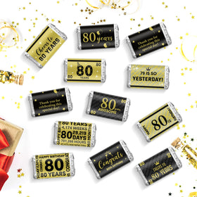 Tenare glass jar labels for 80th anniversary gifts