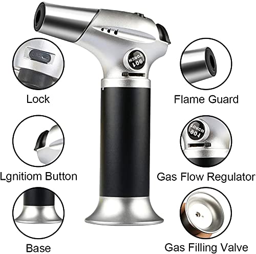 Tencoz blow torch lock and control for safe operation.