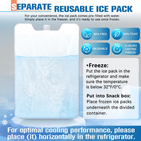 TENDWARE Ice pack maintains cold freshness for hours.