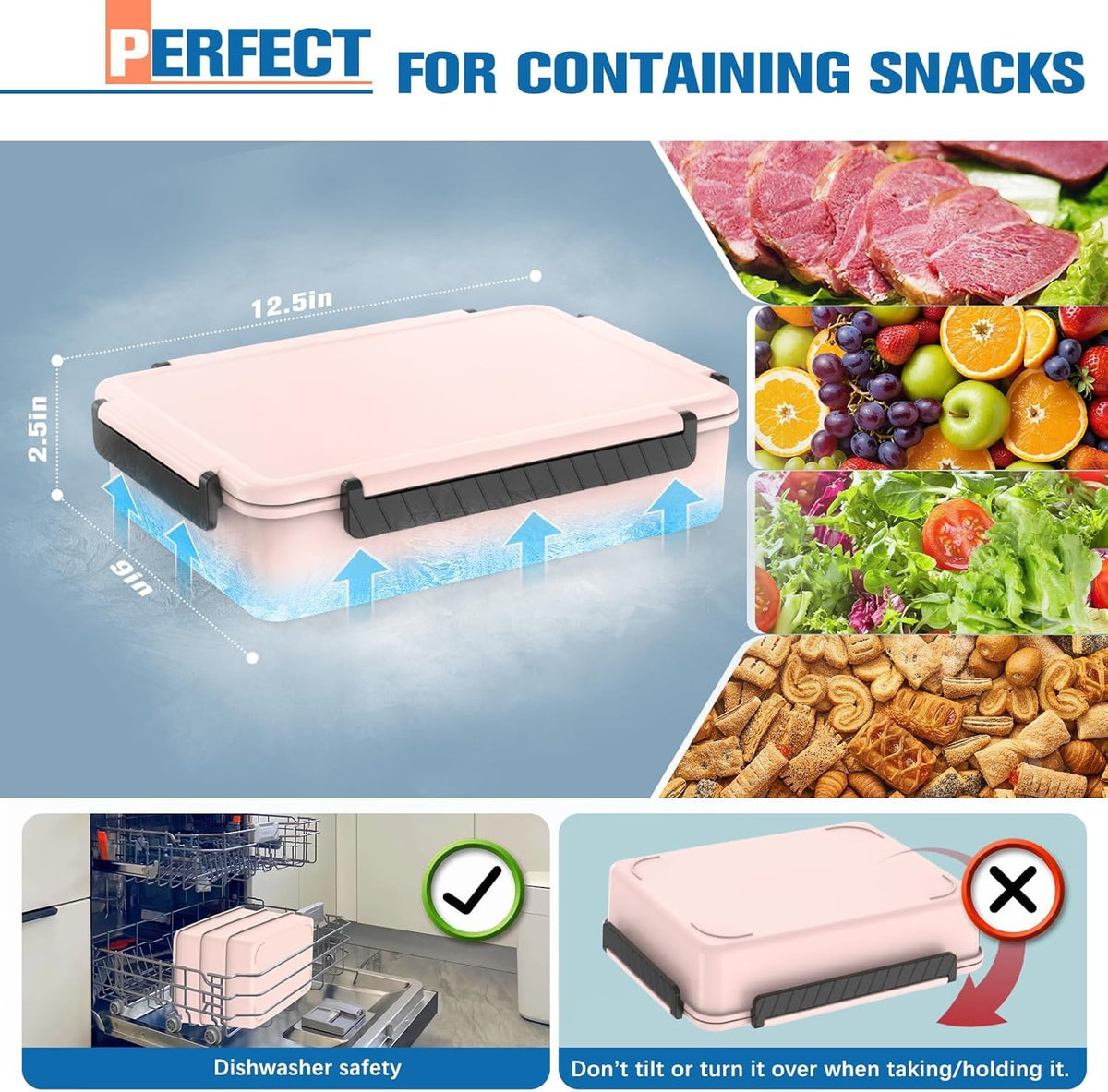 TENDWARE 12.5 by 9 inch tray provides ample serving space.