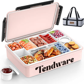 TENDWARE Snackle Box with insulated bag for on-the-go meals.