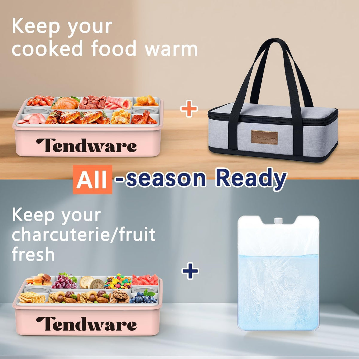 TENDWARE Snackle Box lid clasp for quick access and easy cleaning.