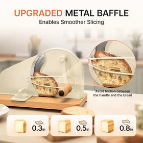 TENGIZUOHZ bread slicer with suction base ensures stable countertop operation.