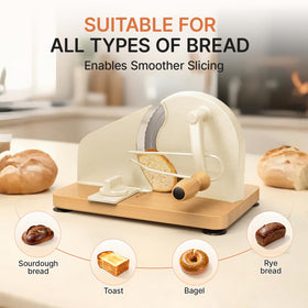 TENGIZUOHZ bread slicer compact design fits small kitchens.