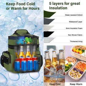 TENKIST 6mm insulation keeps dry foods fresh for hours.