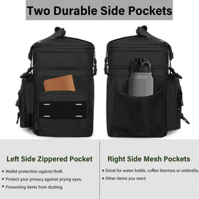 TENKIST Expandable Tactical Lunch Box features an American flag patch for a bold personal touch.