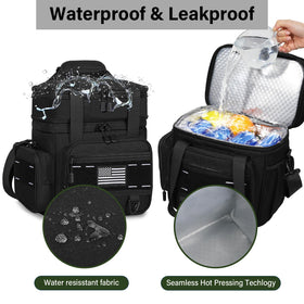 TENKIST Expandable Tactical Lunch Box shows rugged oxford fabric and reinforced structure.