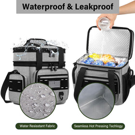 TENKIST Expandable Tactical Lunch Box durable oxford fabric withstands daily use and outdoor adventures.
