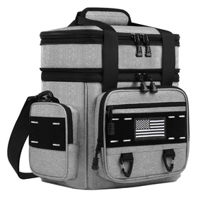 TENKIST Expandable Tactical Lunch Box front patch area for personalization and rugged style.