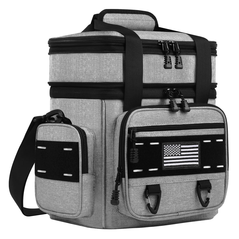 TENKIST Expandable Tactical Lunch Box front patch area for personalization and rugged style.
