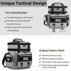 TENKIST Expandable Lunch Box insulated interior keeps drinks and meals fresh longer.