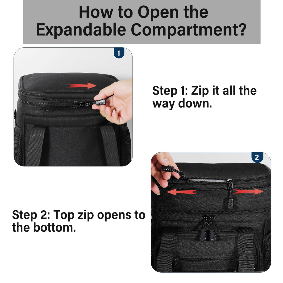 TENKIST Expandable Tactical Lunch Box features multiple pockets and straps for easy carry.