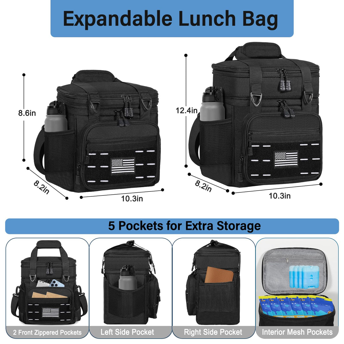 TENKIST insulated lunch pail in outdoor workday use.