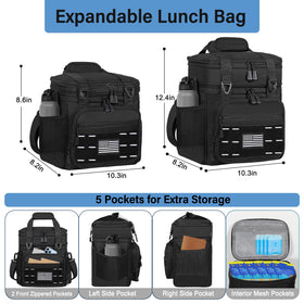 TENKIST insulated lunch pail in outdoor workday use.