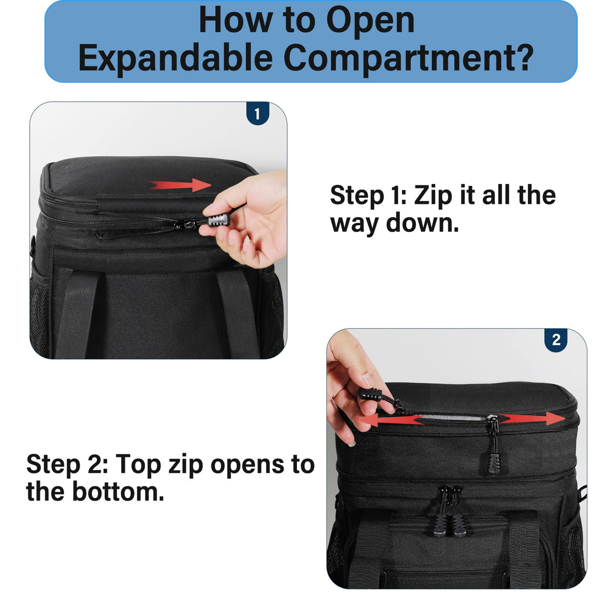 TENKIST lunch box Velcro patch area for personalization
