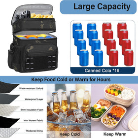 TENKIST lunchbox side water bottle pocket for on-the-go hydration