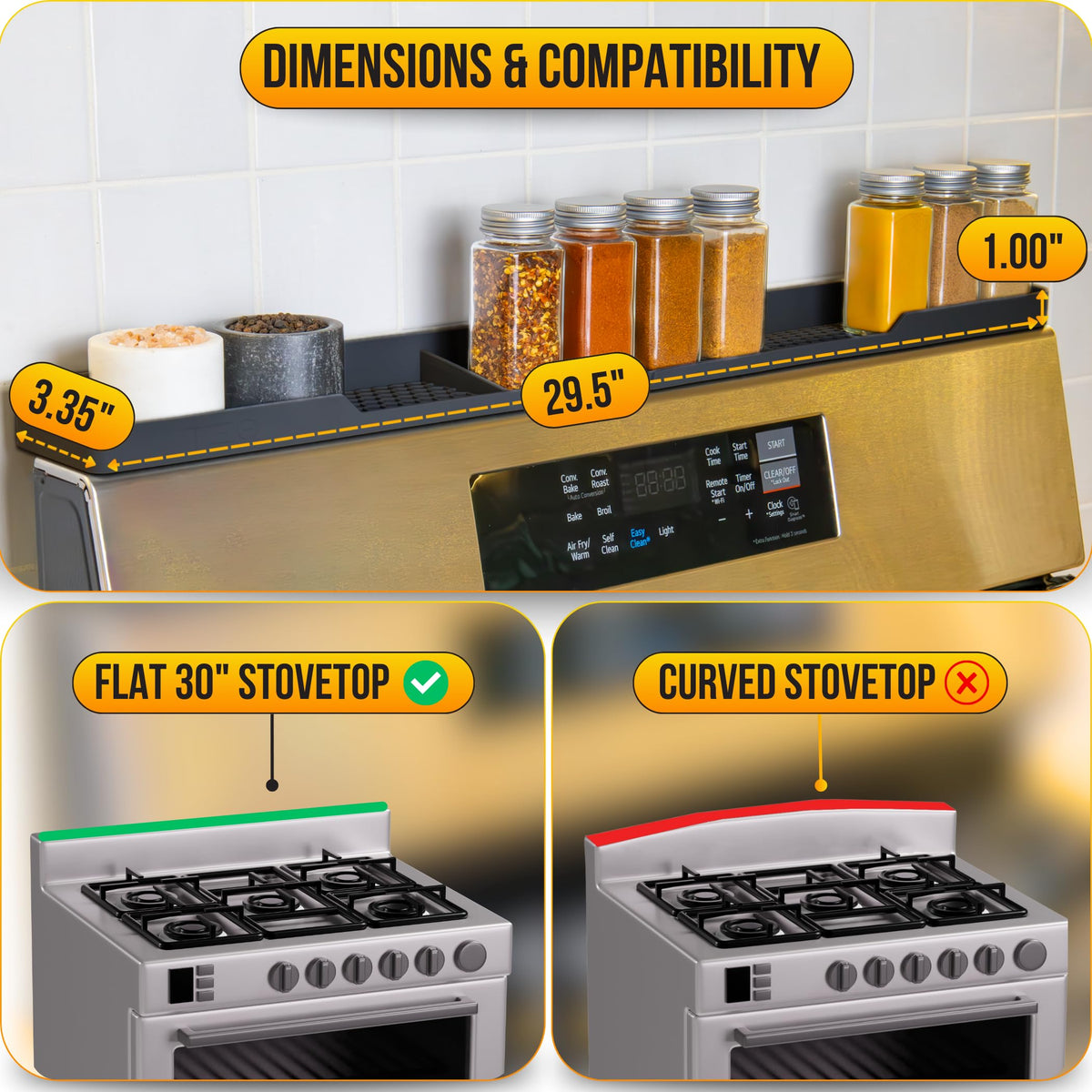 TEO foldable dishwasher-safe tray for easy storage when not in use.