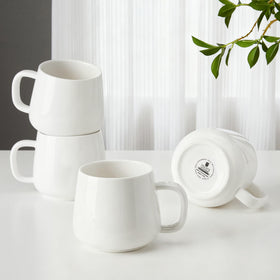 Teocera coffee mugs set front view shows durable porcelain for daily use