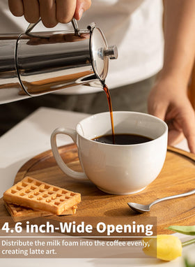 Teocera comfort-grip handle mug supports fatigue-free daily use.