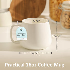 Set of four Teocera mugs, microwave and dishwasher safe for daily use.