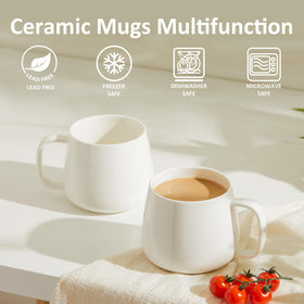 Oven-safe Teocera mugs suitable for reheating beverages and versatile use.