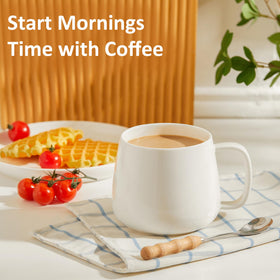 Teocera mug with triple-glazed surface offers silky feel and durability.