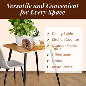 Tepo table setting with napkin holder providing easy napkin access