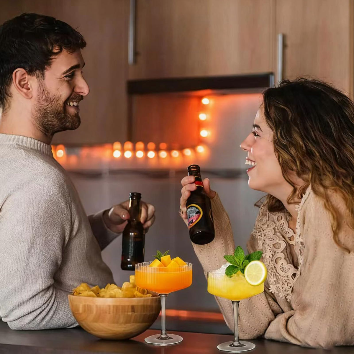 TEQKON Crystal-clear Lead-free Glasses offer lasting clarity for any beverage.