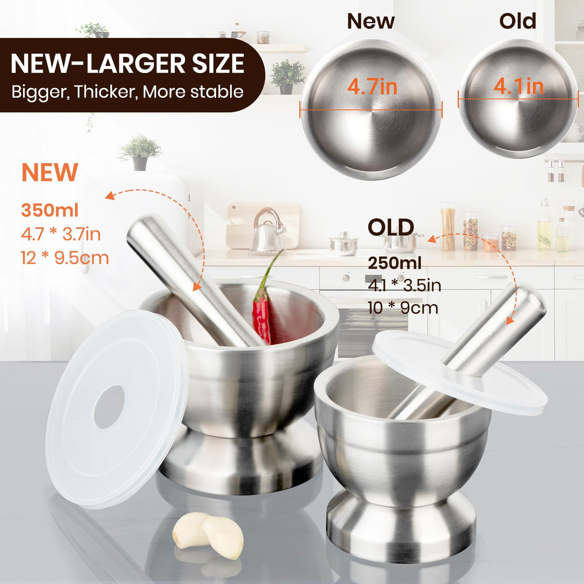 Tera cleaning brush included for easy maintenance of the set