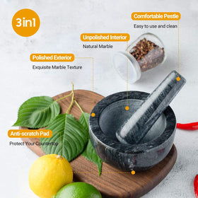 Tera compact set is easy to clean after use with warm water.