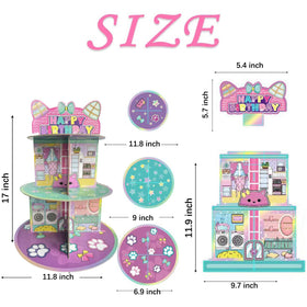 Terasilian easy-assembly cupcake stand for on-site dessert displays.