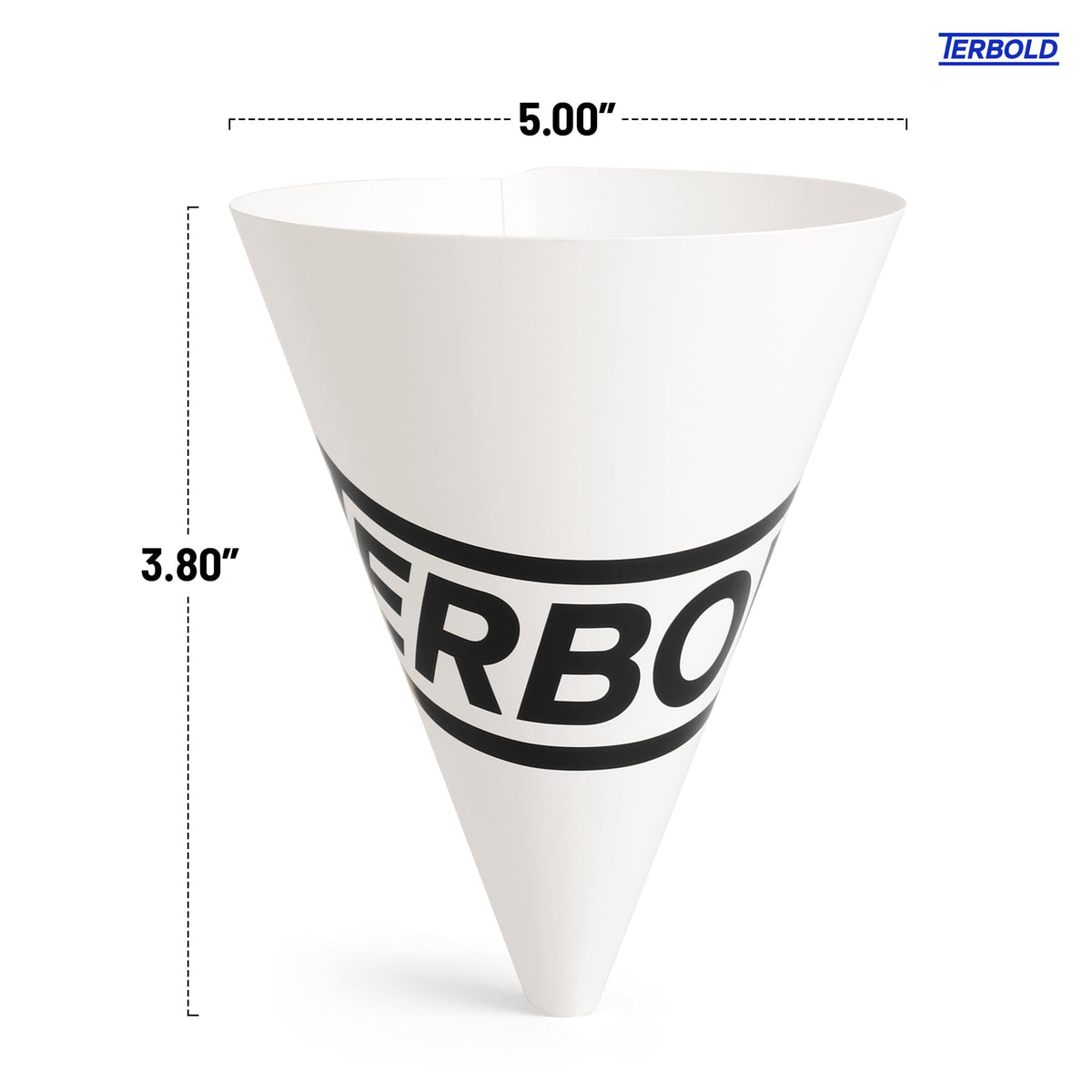 Terbold 100pcs disposable paper funnel for windshield fluid with 10oz capacity