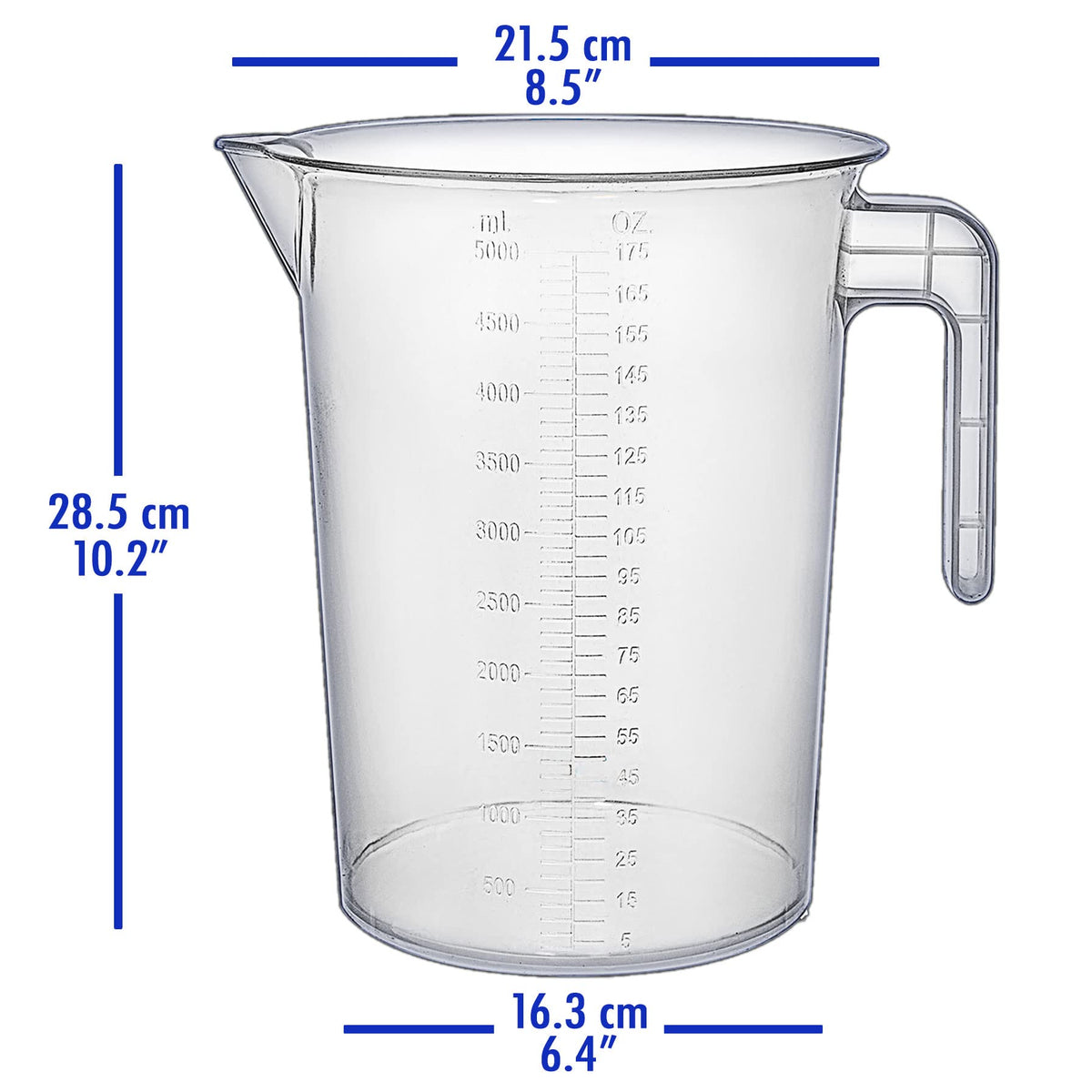 Terbold 5L pitcher ideal for bulk mixing in kitchen and catering.