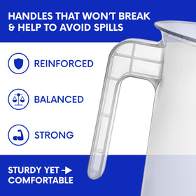 Terbold 5L durable plastic pitcher shows its rugged, crack-resistant construction.