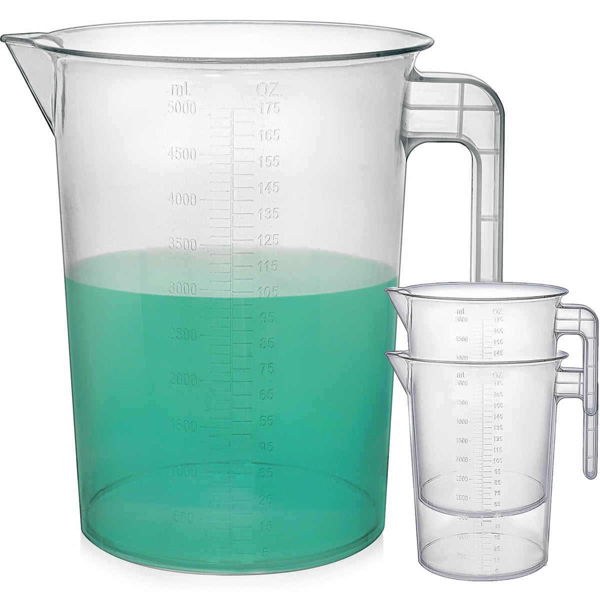 Terbold 5L pitcher with precise spout and ergonomic handle for clean pours.