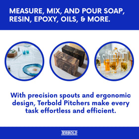 Terbold 5L translucent plastic allows you to monitor contents at a glance.