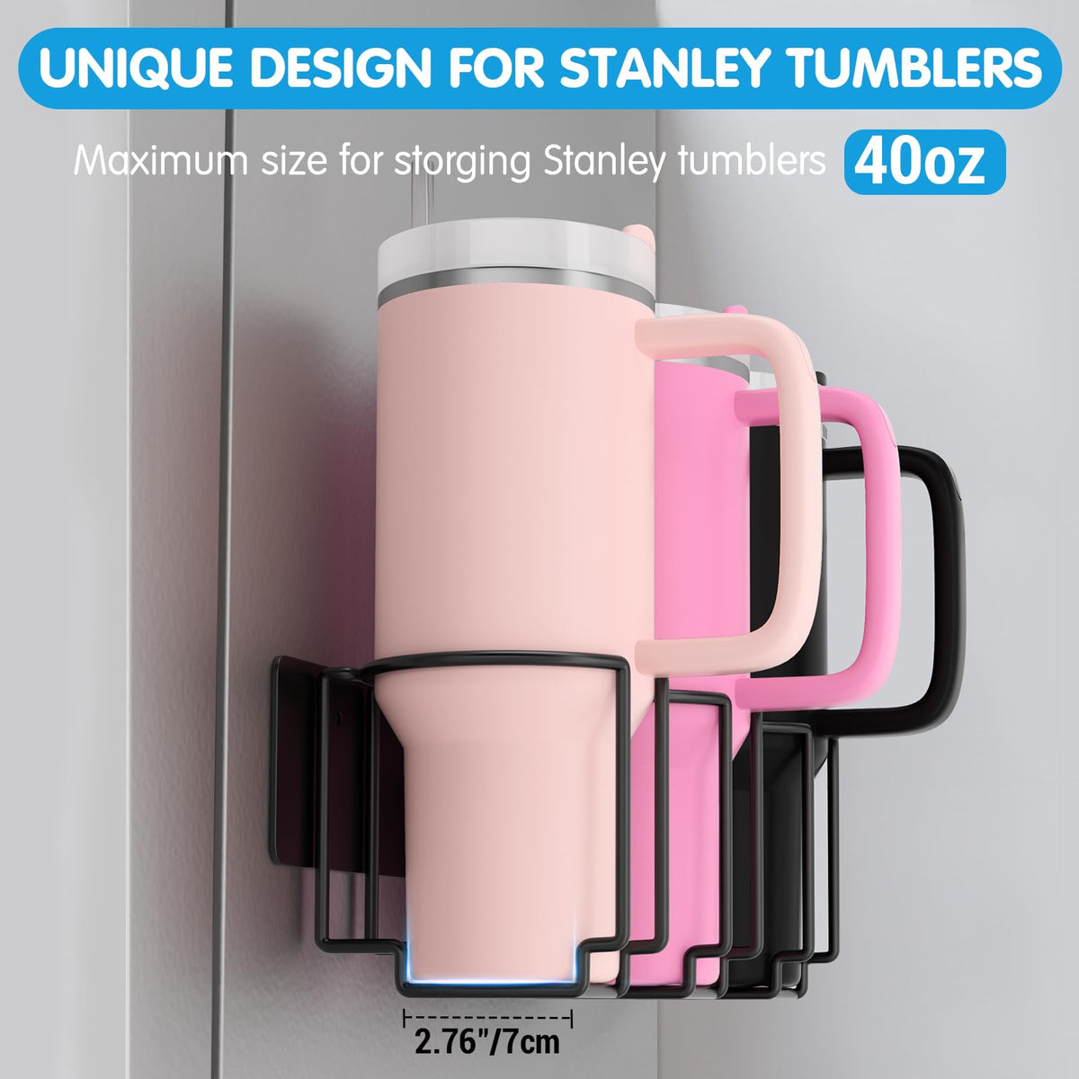 Terficer durable kitchen organizer for Stanley cups enhances daily organization.