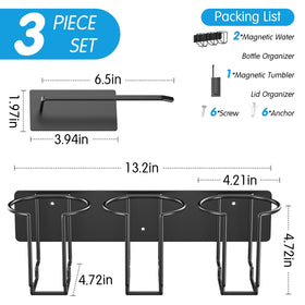 Terficer magnetic 10lb lid organizer highlights strong hold for lids.
