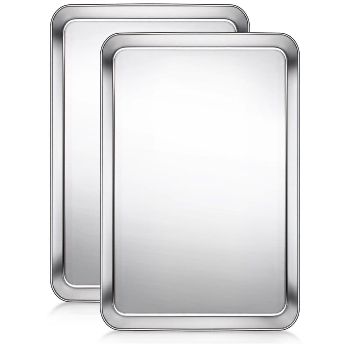 Terlulu baking sheet 16x12 with 1 inch depth for contained spills and steady baking