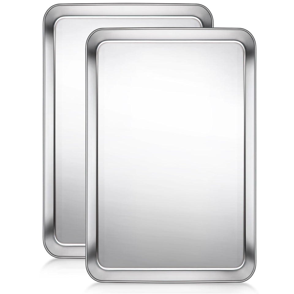 Terlulu baking sheet 16x12 with 1 inch depth for contained spills and steady baking