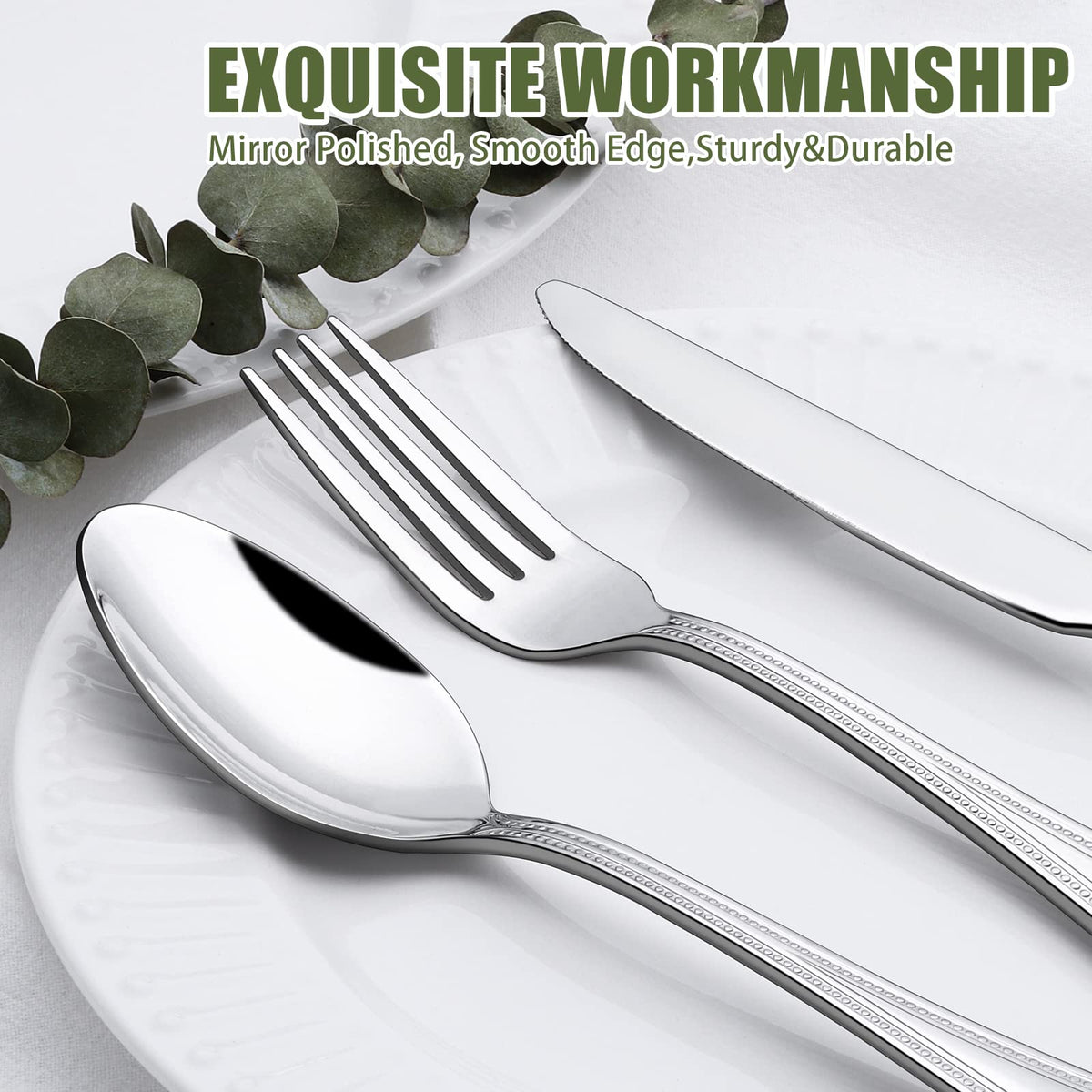 Terlulu dinner spoons offer balanced weight for comfortable meals.