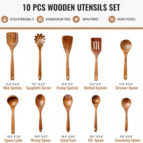 Terlulu wooden spatula with a comfortable grip for gentle flipping.